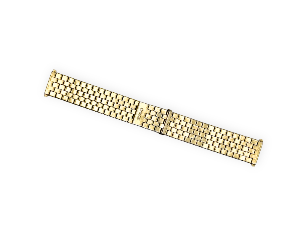 ZRC stainless steel goldplated bracelet 17 to 21 mm