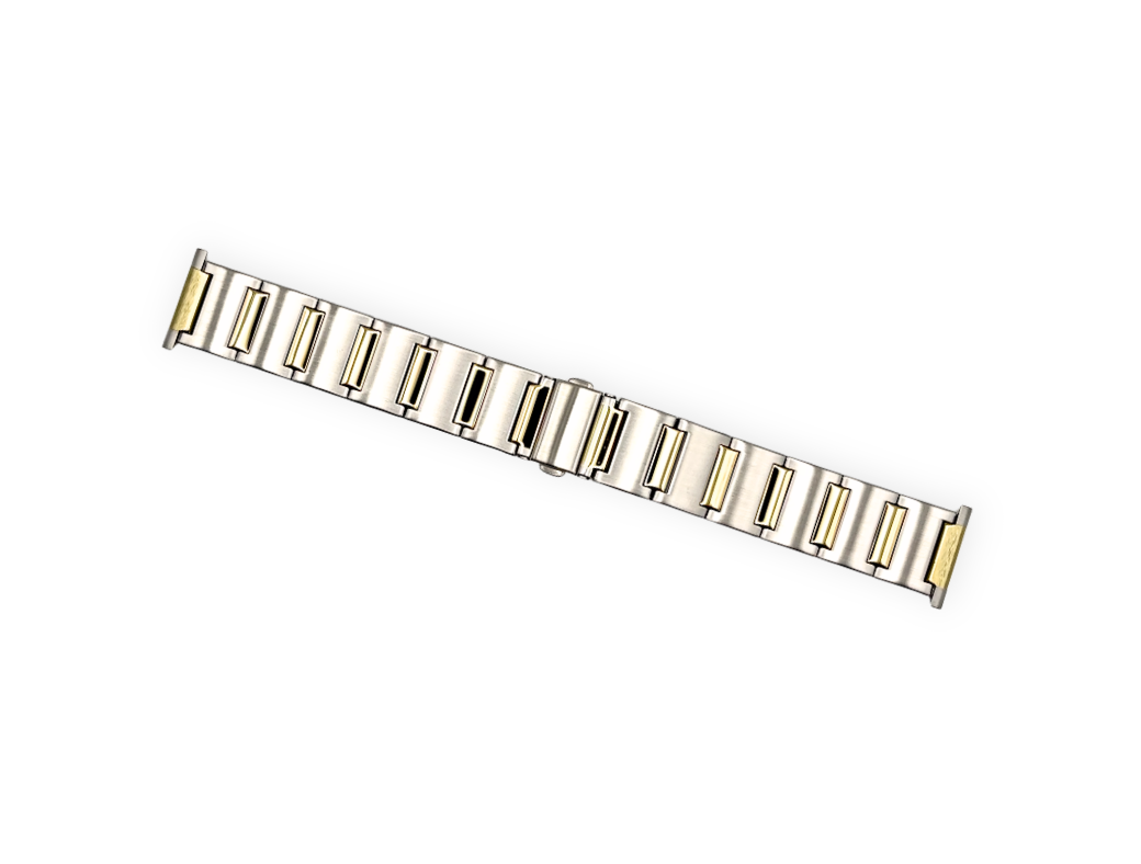 2000's Rowi bi-color steel bracelet ref. 30 4265 - 22mm