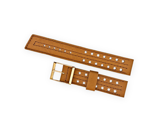 Fleurus vintage French made Racing strap black model "Corsaire" 18mm - differente colors