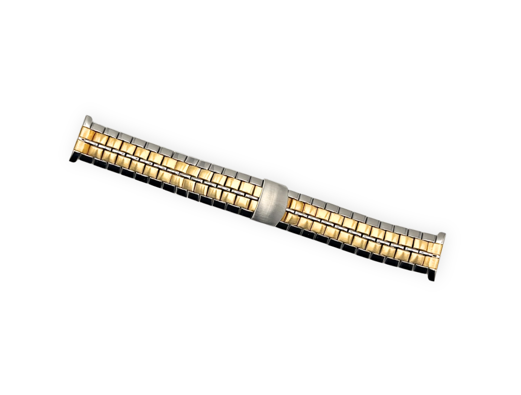 2000's Rowi bi-color steel bracelet ref. 30 4203 - 22mm