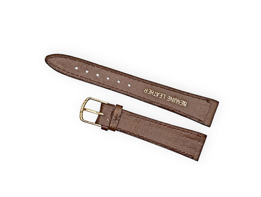 Cinturino per orologio in pelle marrone chiaro 18mm