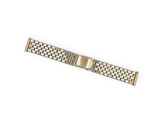 Goldplated steel bracelet 17mm