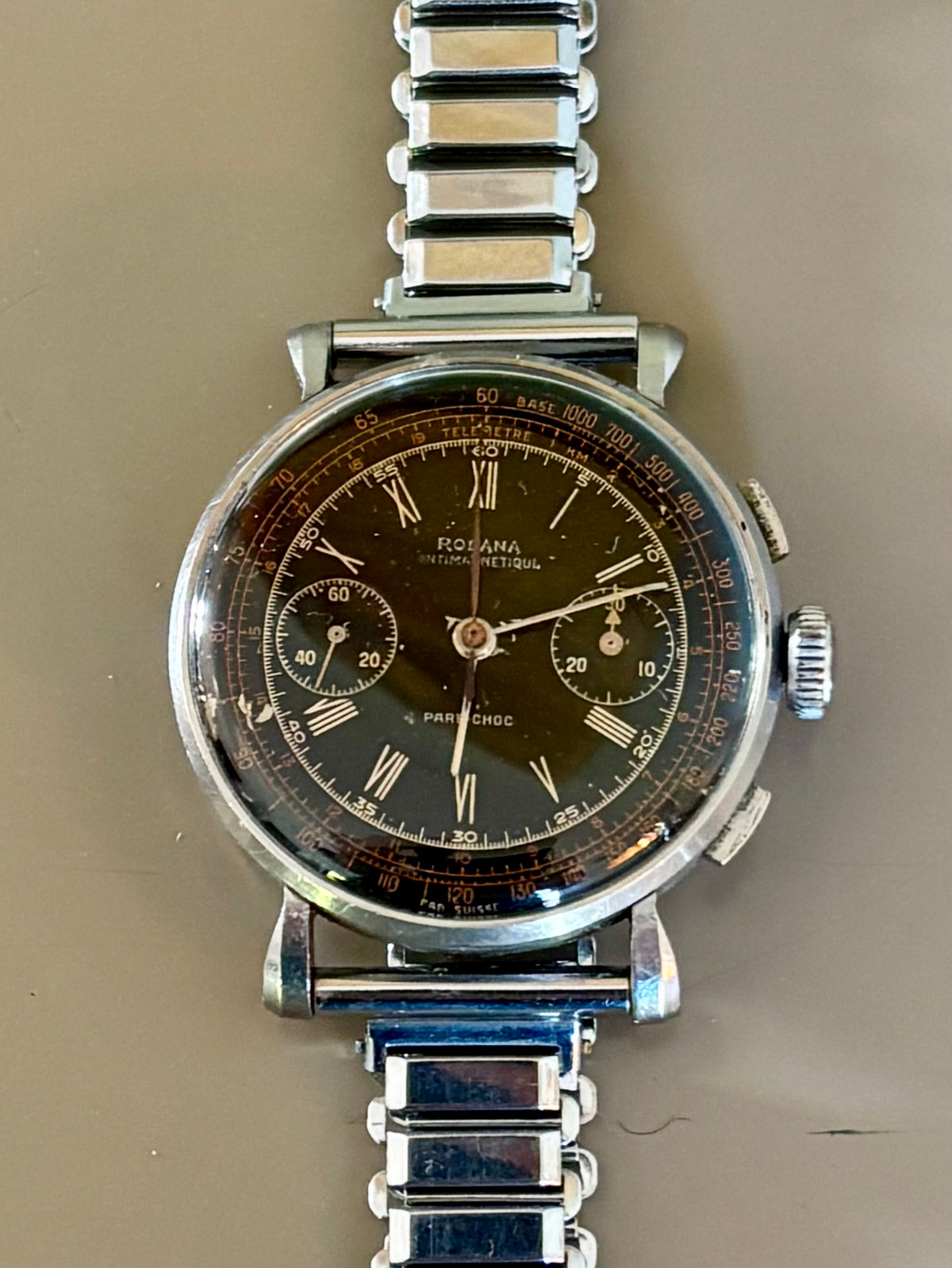 Rodana Chronograph Military dial - Valjoux 23