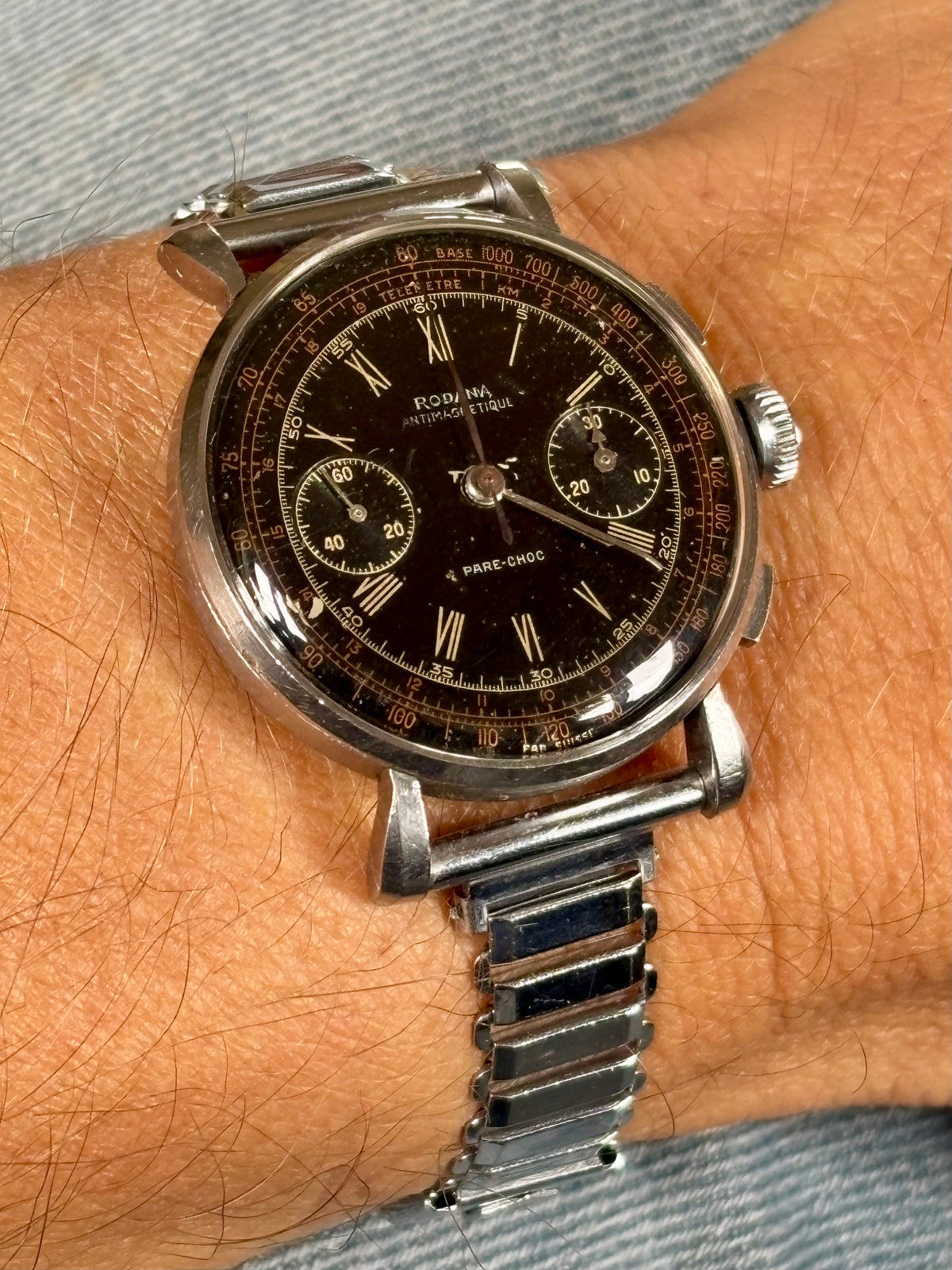 Rodana Chronograph Military dial - Valjoux 23