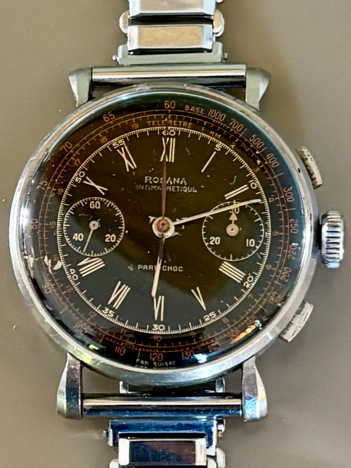 Rodana Chronograph Military dial - Valjoux 23