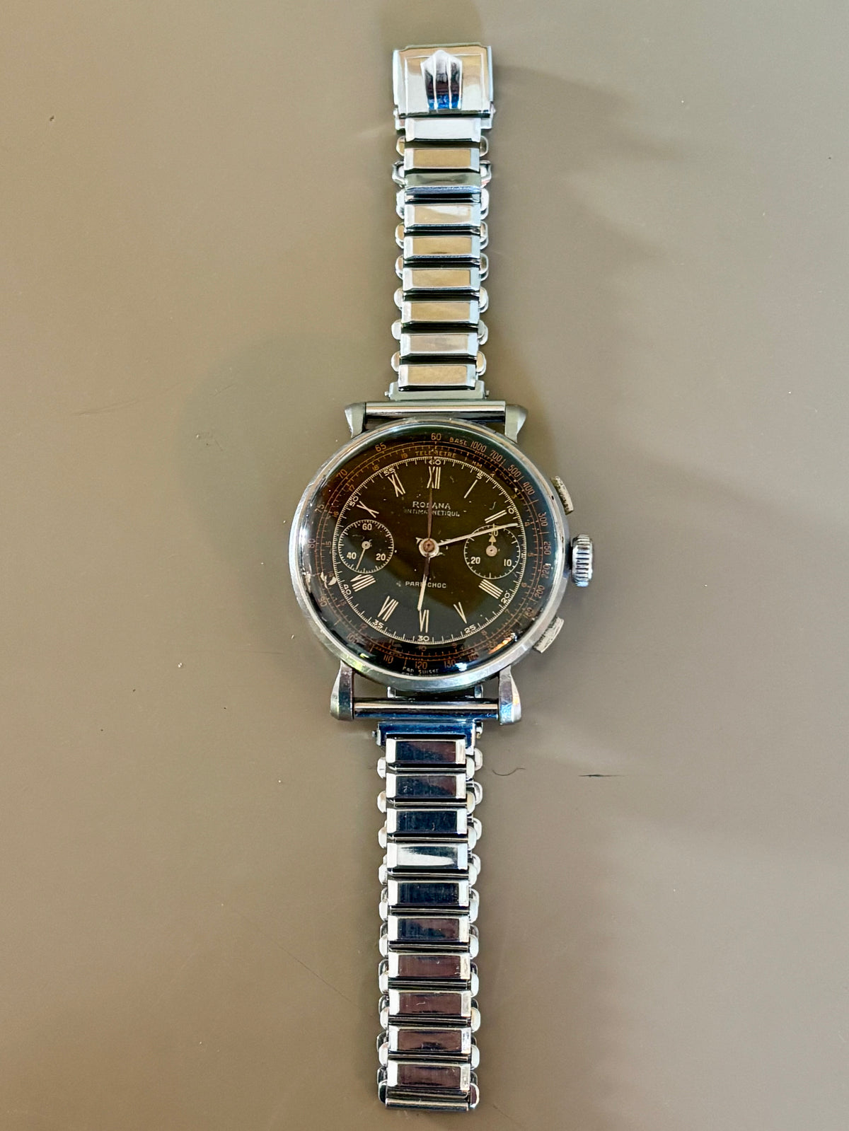 Rodana Chronograph Military dial - Valjoux 23