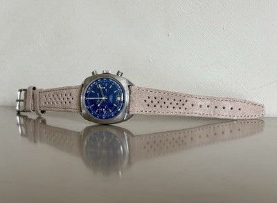 Plymouth-Chronograph Valjoux 7734 | blaues Zifferblatt | 38mm Stahl