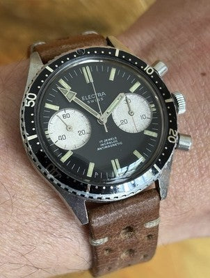 LIP-Electra-Chronograph mit Panda-Zifferblatt, Ref. 4045