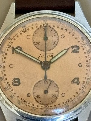 Telda Chronograph | Venus 170 | Salmon dial