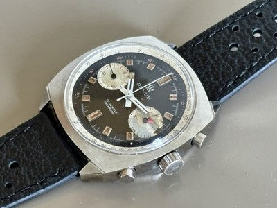Revue-Chronograph mit Panda-Zifferblatt, Valjoux 23