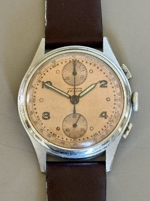Telda Chronograph | Venus 170 | Salmon dial