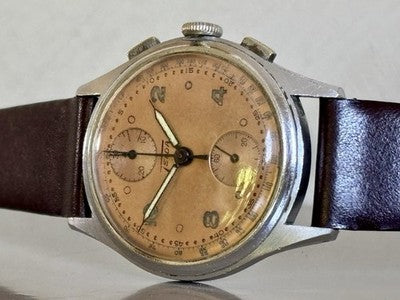Telda Chronograph | Venus 170 | Salmon dial