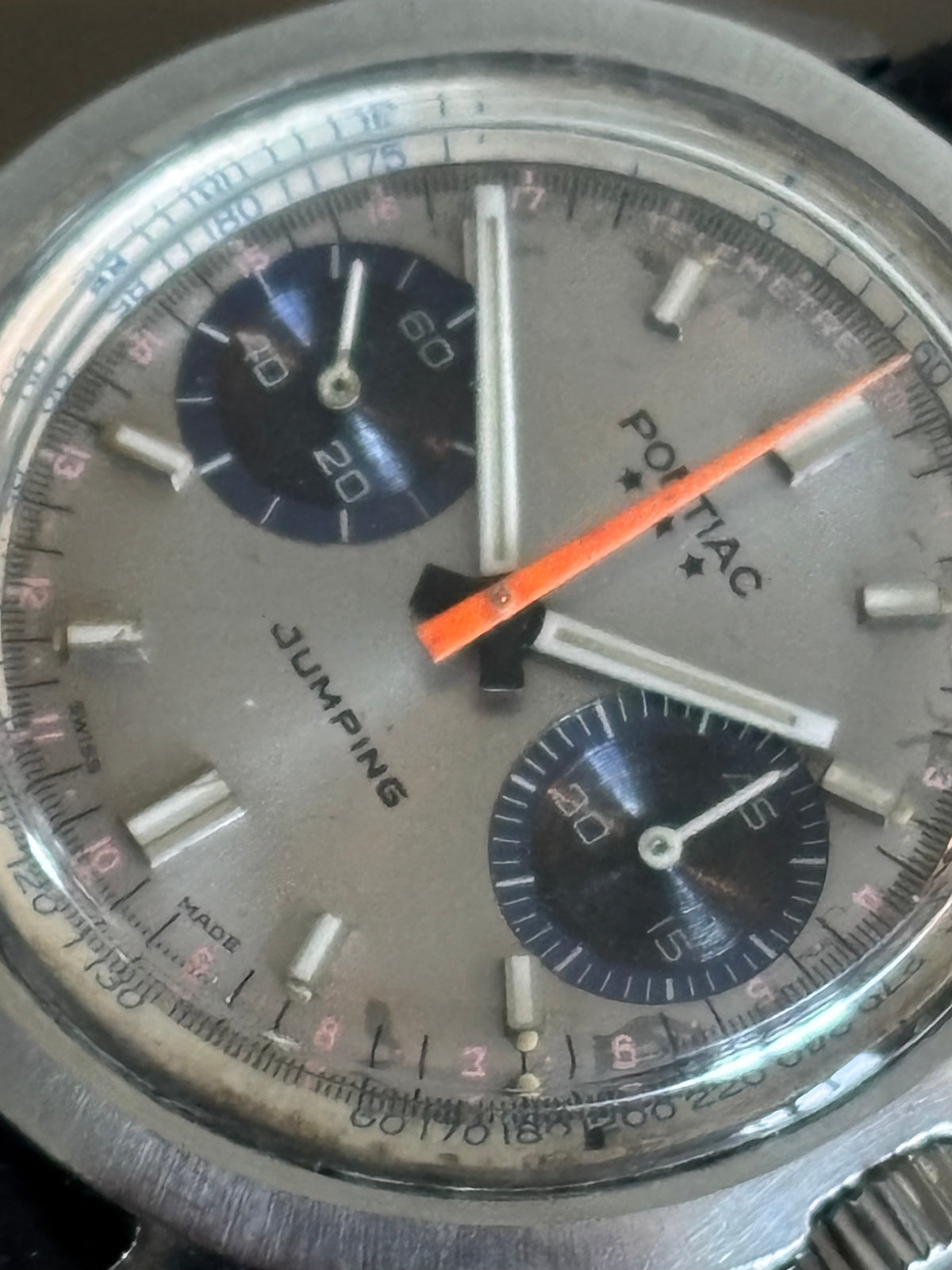 Pontiac Jumping Chronograph Steel case - Valjoux 7733