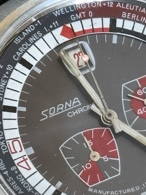 Sorna Bullhead Chronograph Worldtimer