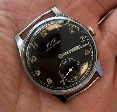 Tissot Antimagnetique Military Watch cal 27